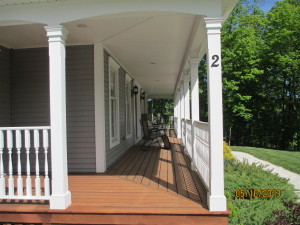deck, siding, trim, gutters,