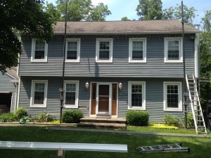 door, windows, trim, siding, roofing, labor, garage