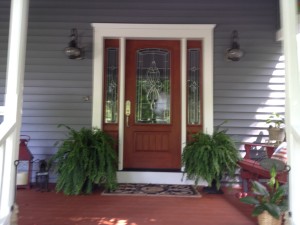 door, trim, siding, insulation