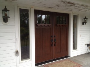 door, windows, insulation, siding, trim
